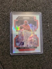 Tony Santillan 2022 Prizm Baseball Tier II Silver Base #188 - Cincinnati Reds