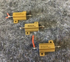 Lot Of 3 Dale RH-25 Wire Wound Resistor 6-Ohms 25W M0504 Used