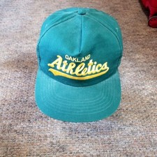 Vintage 80'S Rare Oakland A's Athletics Spellout Snapback Cap