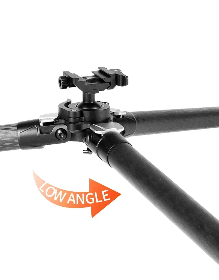 Linkogear Carbon Fiber Tripod – Picatinny/Arca, 64" Max, 66lb Capacity - Black - Image 4 of 4