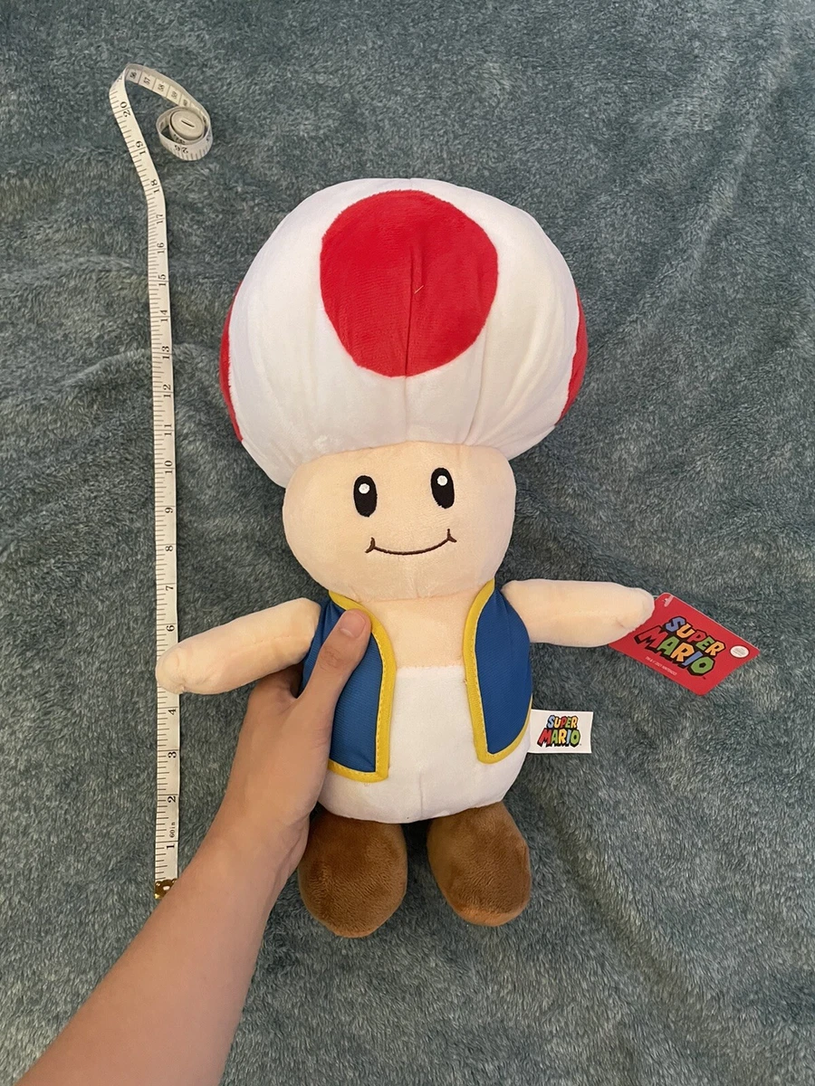 Large Toad 16” Plush Nintendo Super Mario Brothers Good Stuff 2021 Round 1  NWT