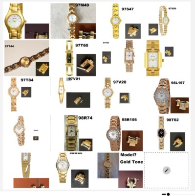 LADIES ROSE YELLOW GOLD BULOVA WATCH BAND LINK EXTENDER [C4] | eBay