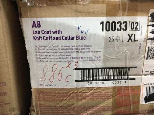 Kimtech Clean Room XL Lab Coat A8 REF 1003302 Lot - Picture 4 of 11