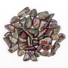 1/4 lb Tumbled Dragons Blood Jasper Gemstone Crystals 30-55 Stones Bulk Gems