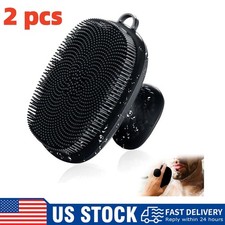 2xSilicone Face Scrubber for Men Facial Cleansing Brush Silicone Face Wash Brush