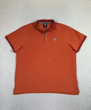 Outdoor Afro x REI Co-op Polo Shirt Mens XLarge Orange Short Sleeve Collab