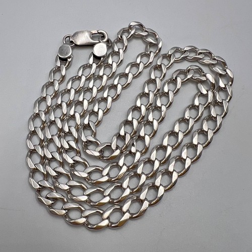 Collana catena gioielli vintage uomo donna argento sterling 925 marcata 35,5 gr - Foto 5 di 8