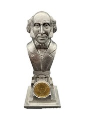 Michael Ricker Pewter President Bust Sculpture W/Coin Martin Van Buren 40/1500