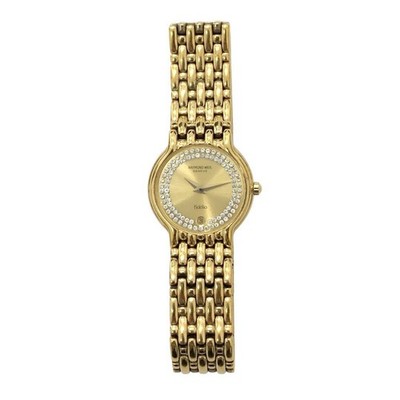 RAYMOND WEIL Fidélio ゴールド腕時計 Raymond Weil Fidelio Ladies Jeweled Bracelet Watch, Ref. 4702