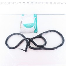 POWER GEAR 25FT PHONE COIL CORD BLACK HANDSET CABLE 76139 DAMAGED PKG 