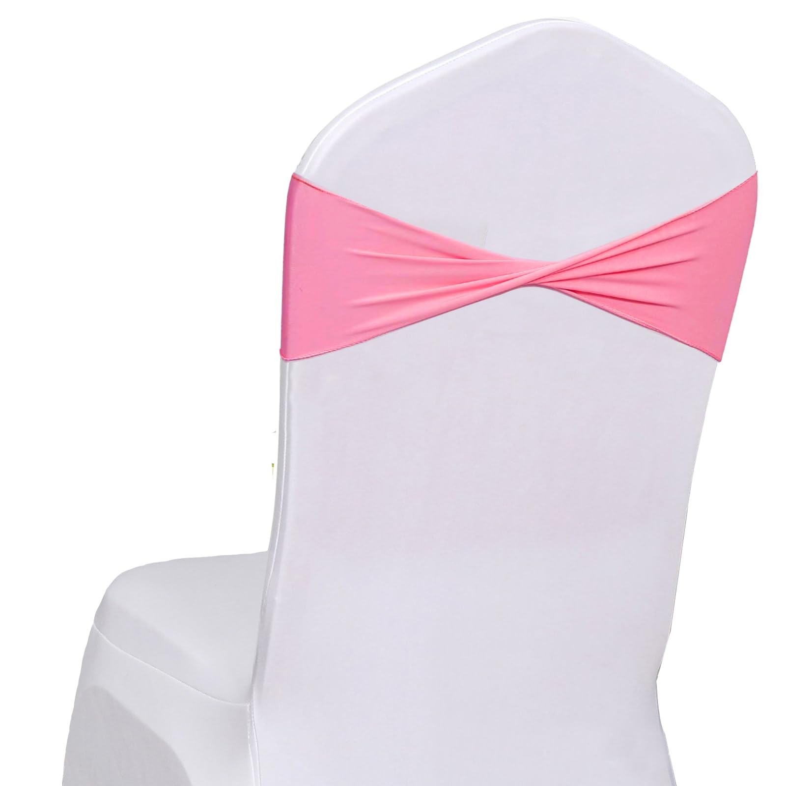 Sashes Bows 50 Pcs Spandex Chair Bands Ties Without Buckle Decorat...