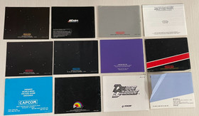 12  Original NES Manuals Kid Icarus Rambo Karate Kid Captain Commando Mickey