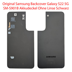 Original Samsung Backcover Galaxy S22 5G SM-S901B Akkudeckel Ohne Linse Schwarz