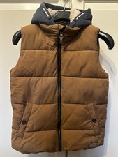 Boys' Next Padded Hooded Body Warmer Gilet, Age 9 Years
