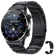 QW33 Bluetooth-Compatible Talking Watch Men's Waterproof Watch For Android iOS