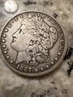 1887 Morgan Silver Dollar Circulated $1 Coin Uncertified