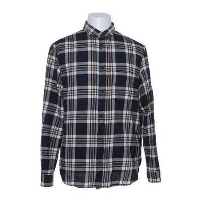 H&M, Flanellhemd, Größe: L, Schwarz/Mehrfarbig, Baumwolle, Karo, Flanell #rjf