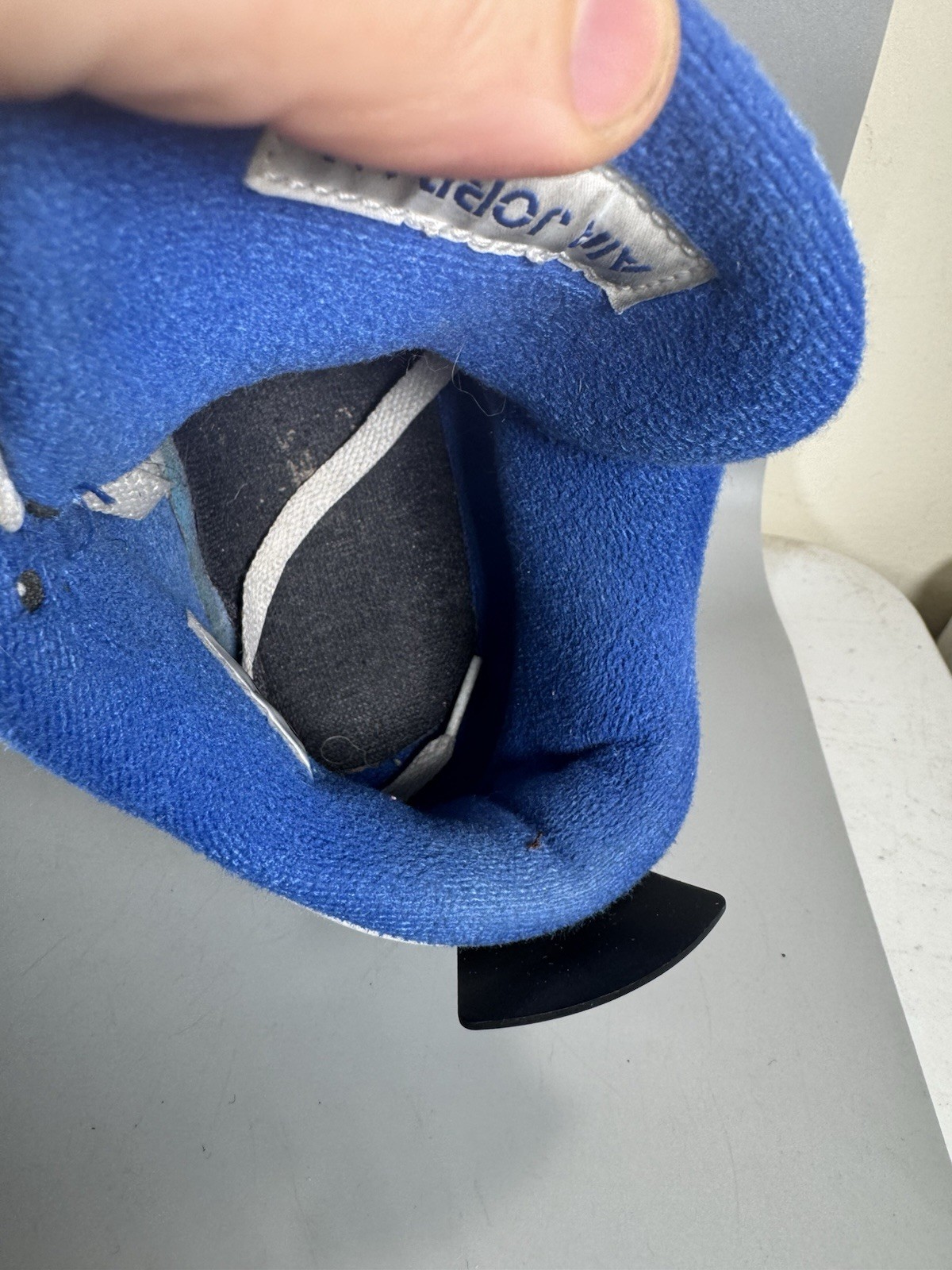 Air Jordan 4 Retro Motorsports 308497-117 Size 8 White Blue Used