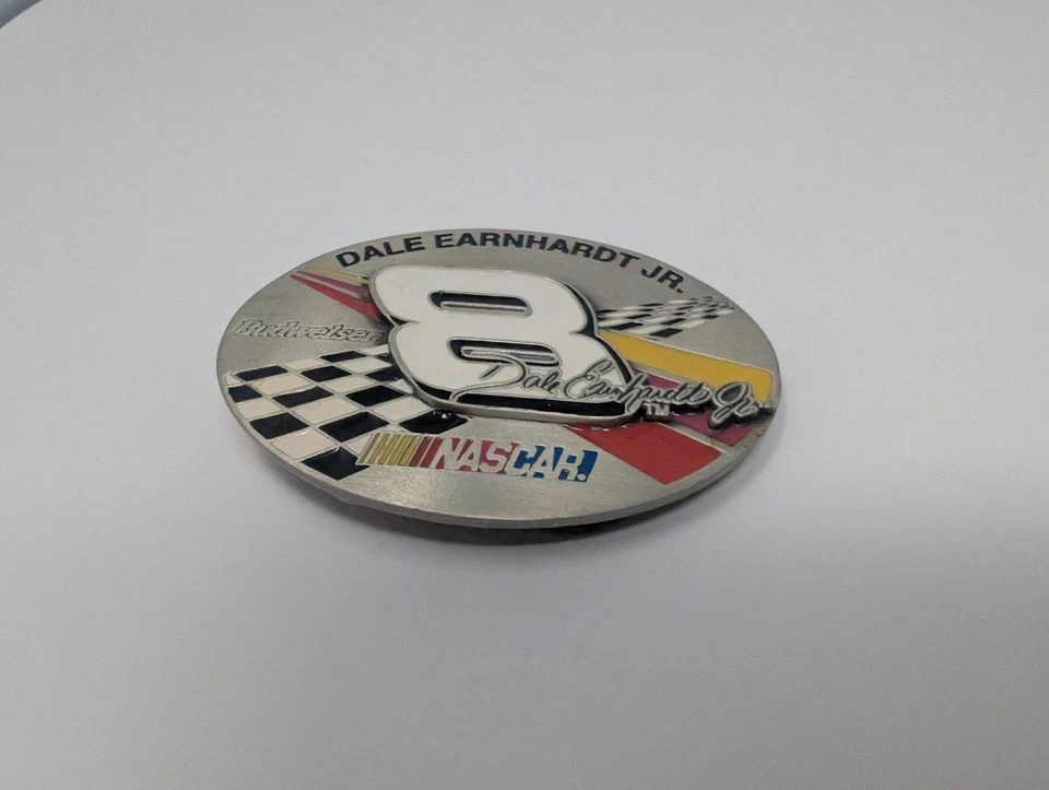Hebilla de cinturón vintage Dale Earnhardt Jr NASCAR Racing peltre puro edición limitada Foto 2 de 4