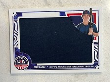 SEAN GAMBLE 2024 Panini USA Baseball Stars & Stripes Jumbo Jersey # 2/49