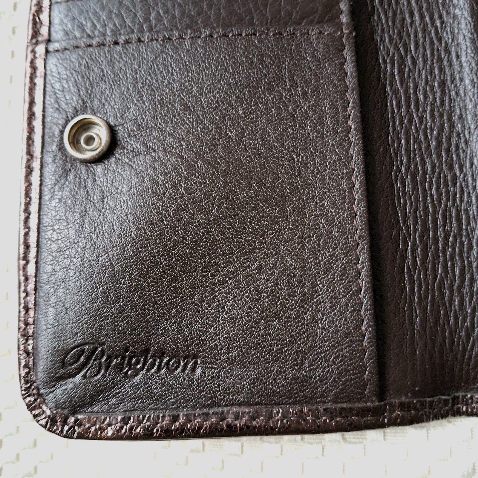 Brighton Wristlet Metallic Bronze Vintage Wallet Card Case Phone & Jewelry Tin 