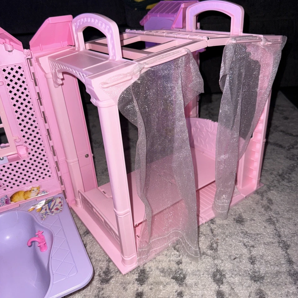 Mattel Barbie Magi Key House 2000 Casa Barbie portátil Sin llave Casa solamente Foto 3 de 4