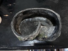 Artificial Rock Reptile Hide and Water Dish Set Terrarium Accessories