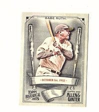 Babe Ruth 2021 Allen & Ginter Baseball HH-4 Historic Hits
