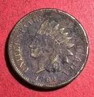 1862 US Copper Nickel Indian Head Cent! VF Details! Old US Coin!