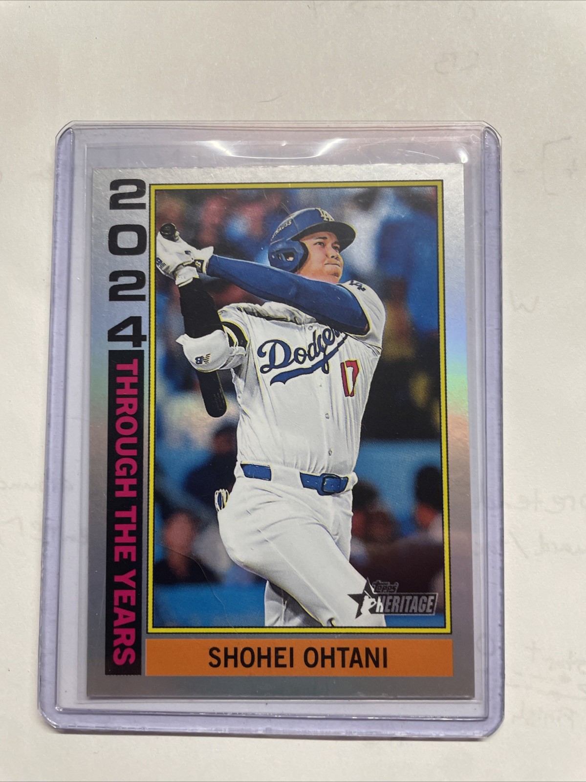 2025 Topps Heritage Through the Years #TTY-25 Shohei Ohtani Holographic SP