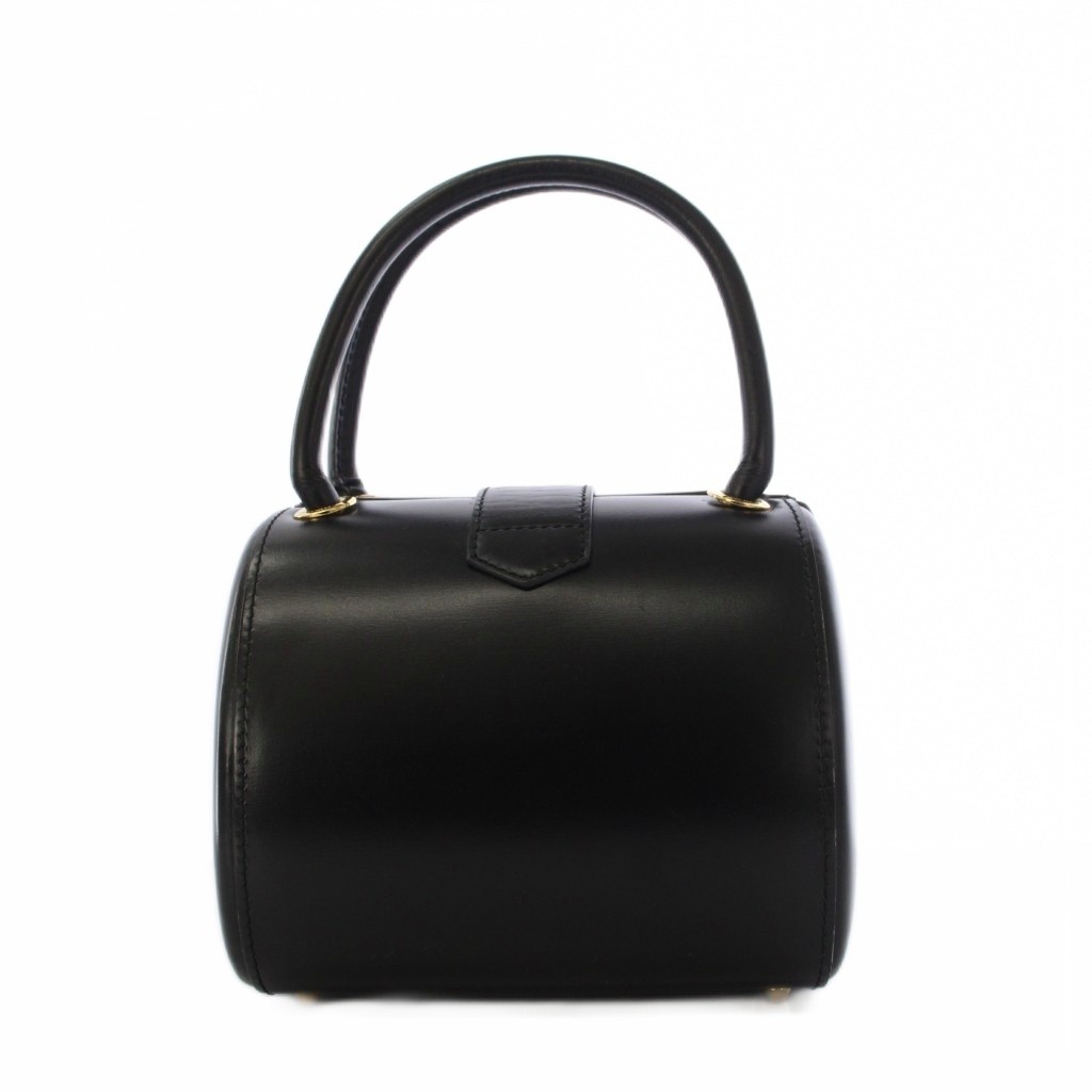Anagram Vintage Leather Black Handbag Women's Purse Used image 3