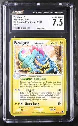 Feraligatr δ graded CGC 7.5 for sale on eBay