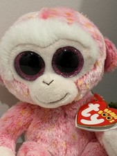 Ty Beanie Boos Ruby the Pink Monkey 6 Inch Plush Stuffed Animal Toy
