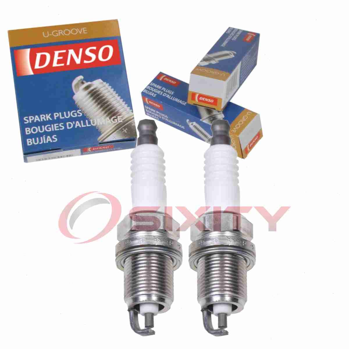 2 pc DENSO 3235 Standard U-Groove Spark Plugs for QJ16AR-U J3239652 7558 ms