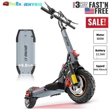 Adults 800W Electric Scooter With Seat Long Range Commuting E-Scooter 48v 28MPH.