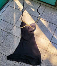 Me se ~schwarzes Damen Midi Kleid 38 mit gold...