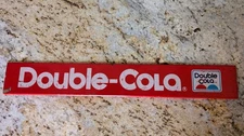 Rare 1960's Double Cola Metal Rack Soda Advertisement