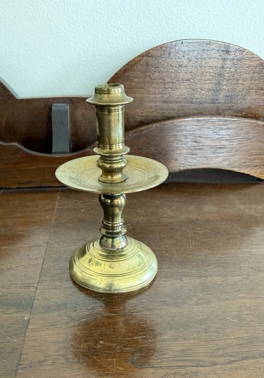 Virginia Metalcrafters Williamsburg Brass Mid-Drip Candlestick VM 16-39 4
