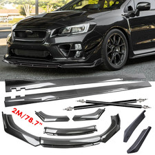 Carbon Fiber Side Skirt Rear Front Bumper Lip Splitter For Subaru Wrx Sti Carbon Fiber Side Skirt Rear Front Bumper Lip Splitter For Subaru Wrx Sti