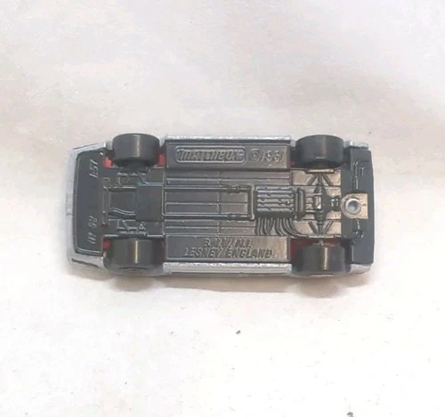 Matchbox Lesney Superfast No52 BMW M1 with Light RED INTERIOR & GLOSS GREY BASE