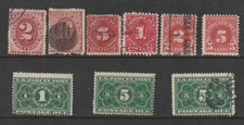 U.S. Early Postage Dues & Parcel Post Postage Dues - Issues of 1891 thru 1930