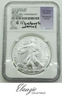 2016 American Silver Eagle First Releases Elizabeth Jones Signed NGC MS70