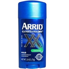 XX Anti-Perspirant Deodorant Solid Unscented 2.6 oz  Pack of 2 