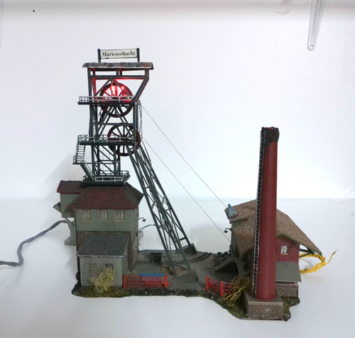 Faller H0 945 sistema de transporte "Marienschacht" - construido - luz - sin embalaje original #10579 | Zustand: Gebraucht