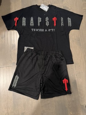 TrapStar Set Black/Red size M T-shirt +Short | eBay