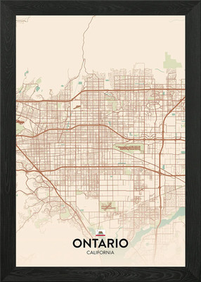 Ontario CA Gerahmtes Wandbild Poster Leinwanddruck Bild