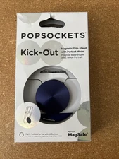 PopSockets MagSafe Round Kick-Out Phone Grip & Stand Ring French Navy OPEN NEW!