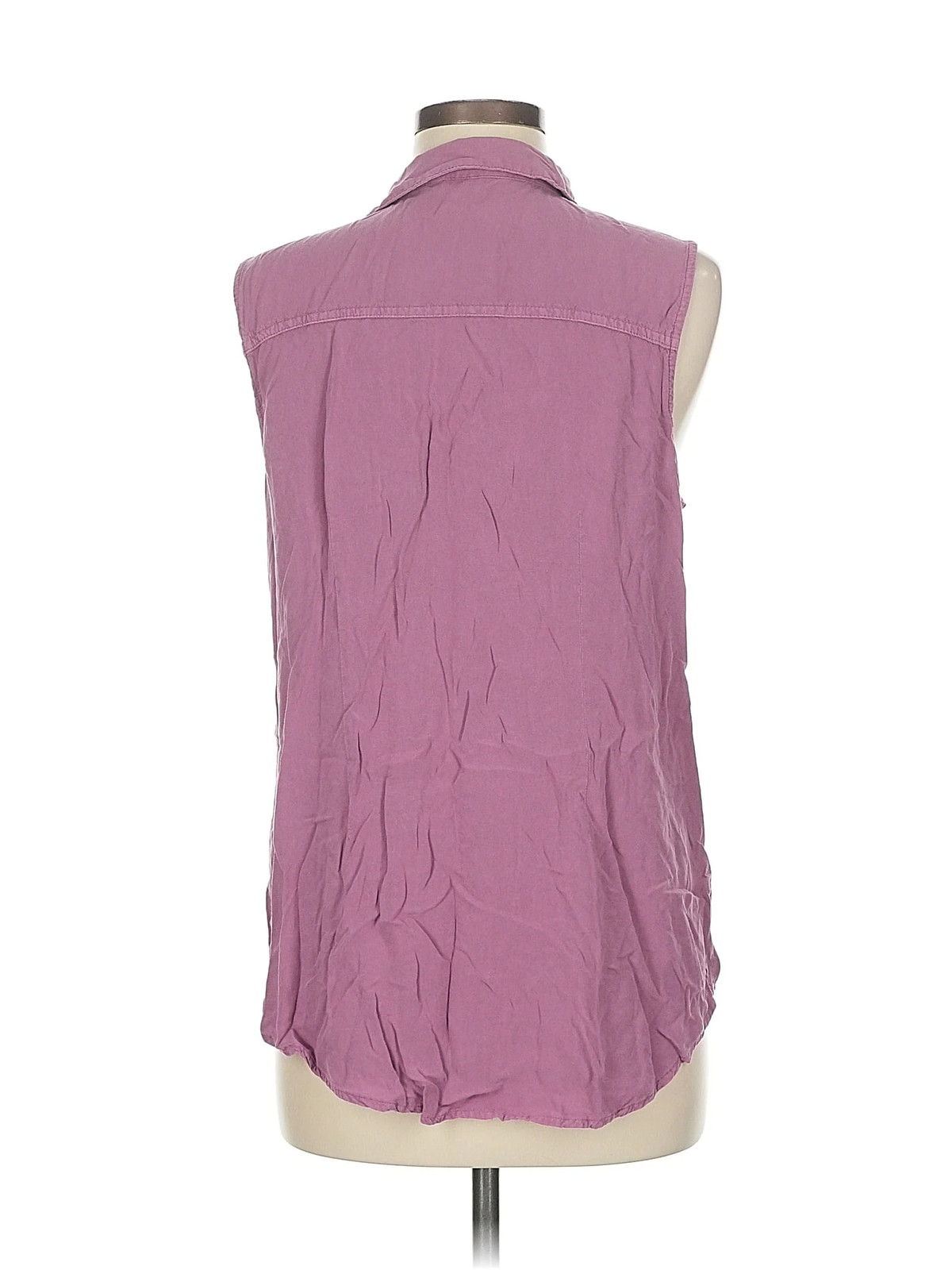 Unbranded Women Purple Sleeveless Button-Down Shi… - image 2