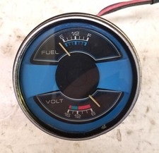 Teleflex Vintage Marine Fuel/Voltage Gauge