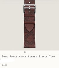 Apple Watch Hermes ROUGE H / NOIR Circuit H Single Tour Band 49/46/45/44mm